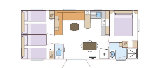 Cottage Premium 36 m² – 3 bedrooms 4/6 Ppl.