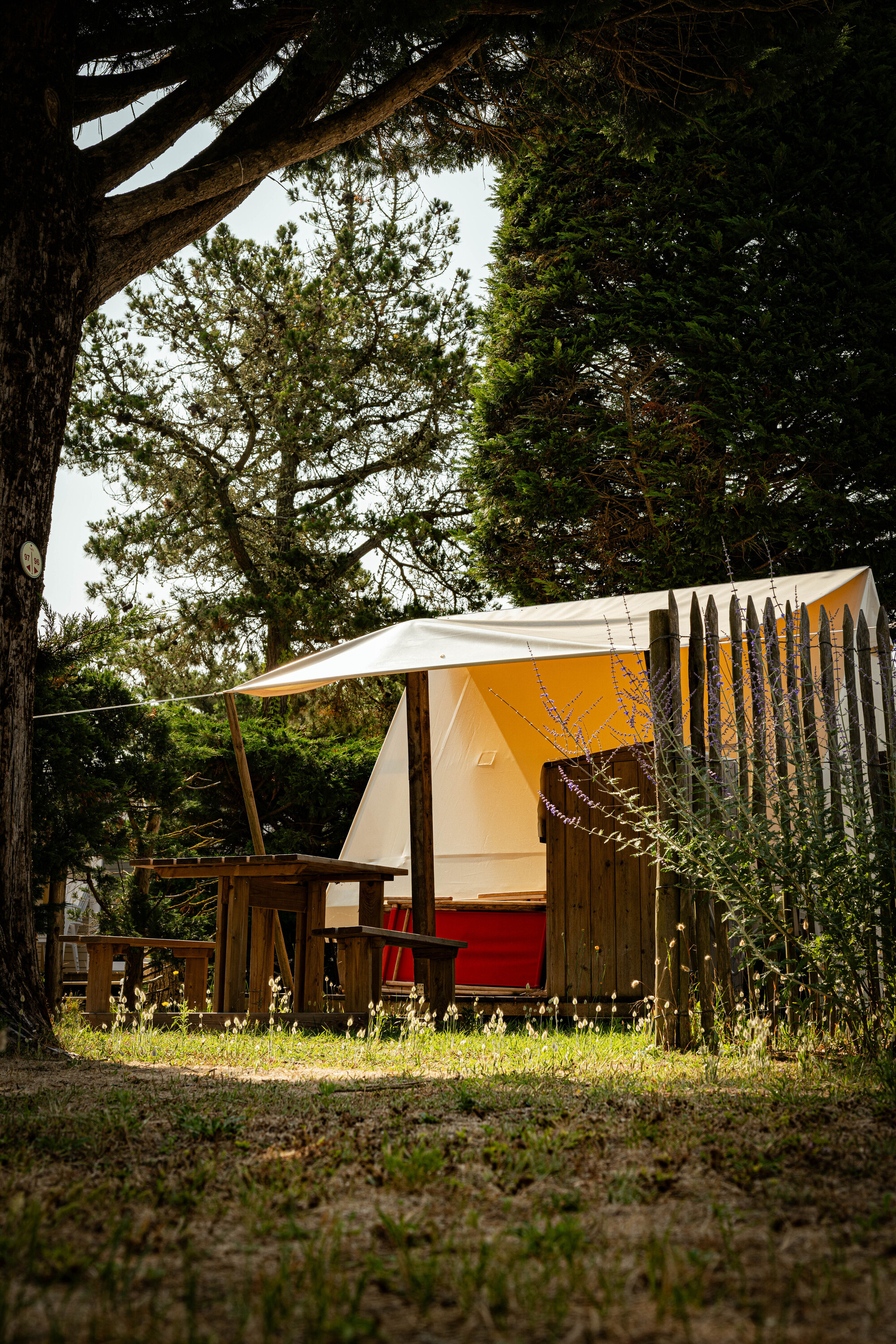 Ecolodge trekkerstent – 6m² 1/2 pers.