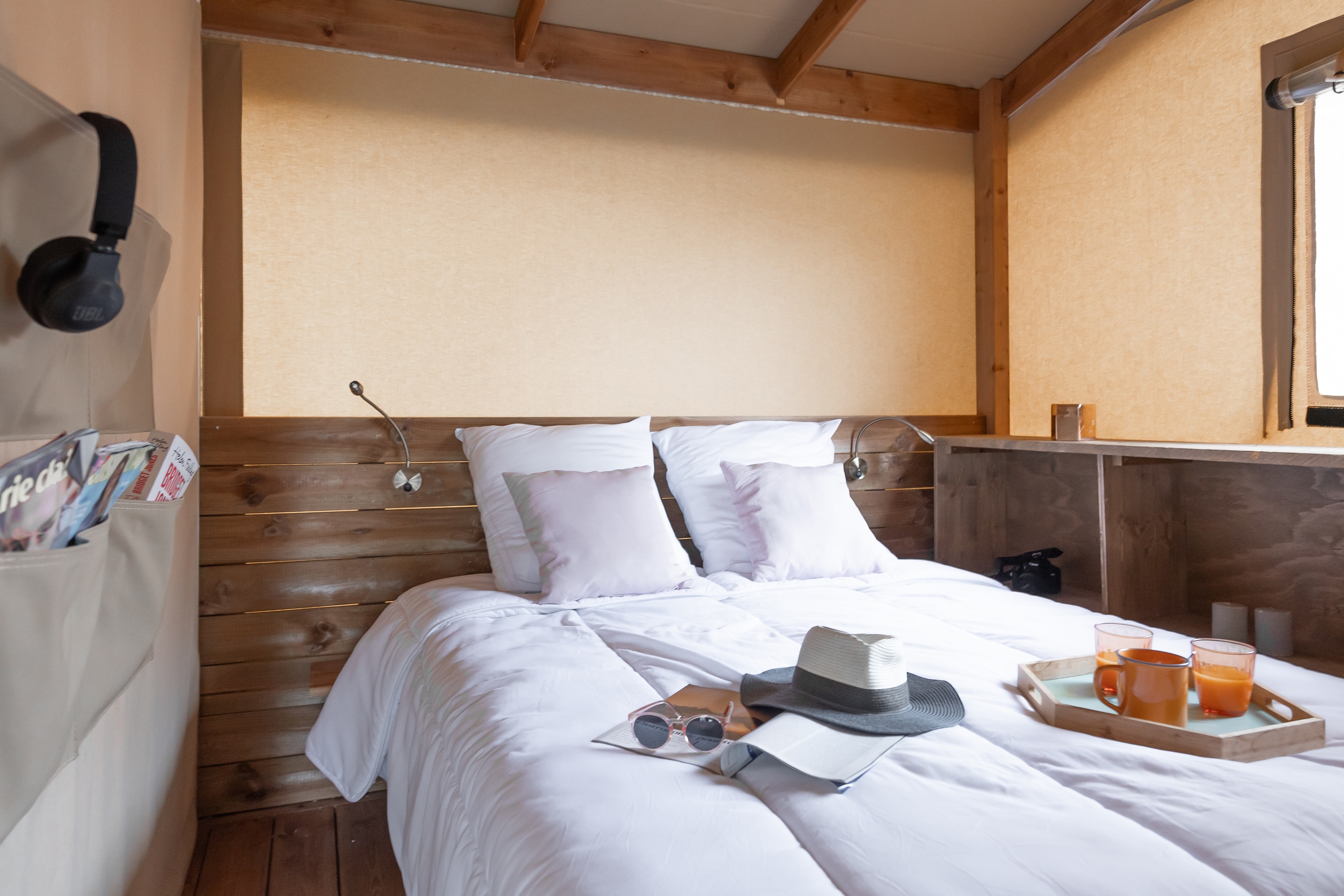 Zelt Ecolodge Family – 2 Schlafzimmer 2/4 Pers.