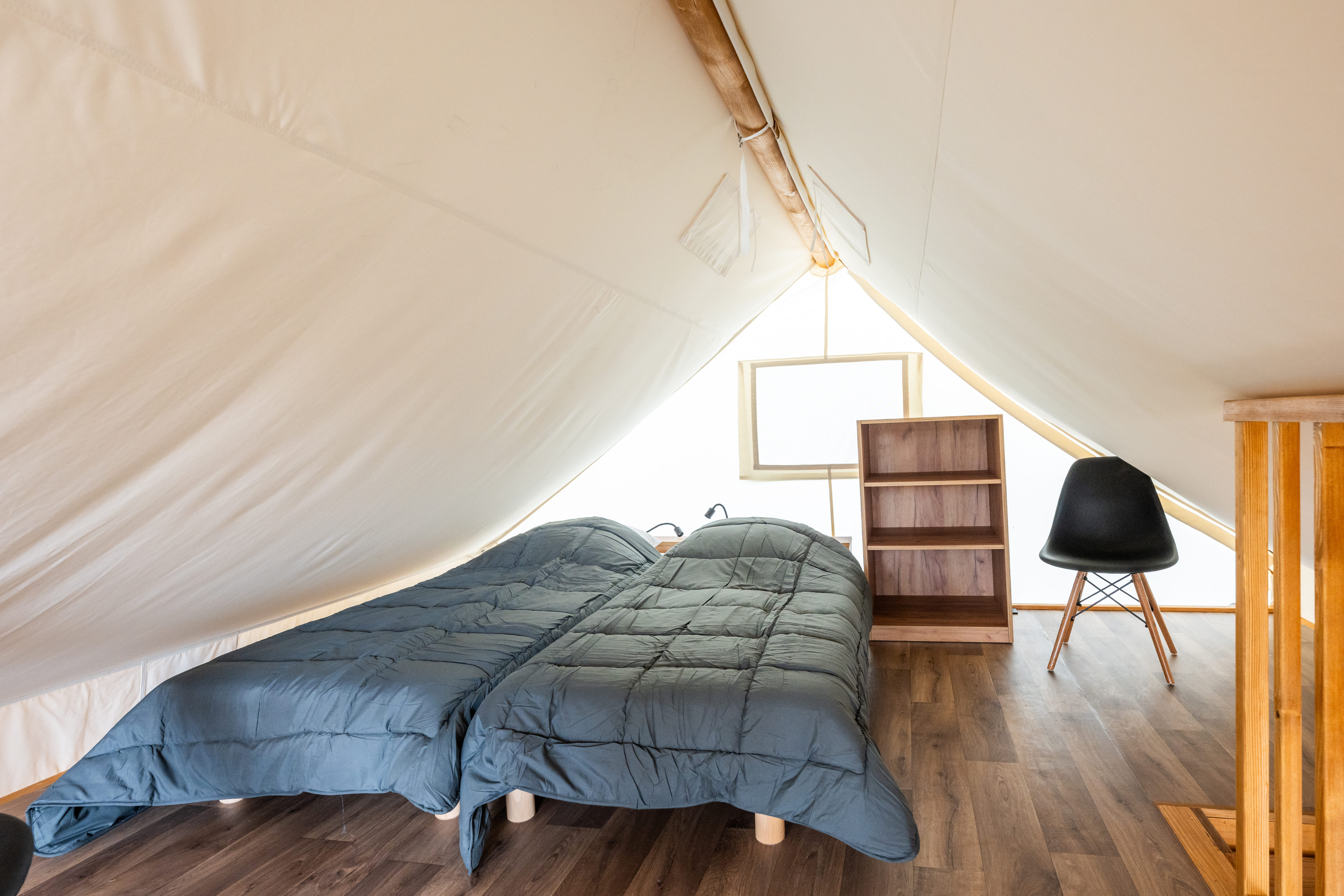 Nature Lodge – 2 Schlafzimmer – Spa (Bettwäsche und Handtücher inklusive) 2/4 Pers.