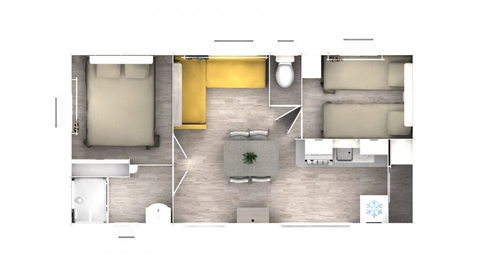 Cottage Premium 2 bedrooms + TV + terrace 2/4 Ppl.